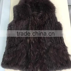 YR644 European Style Black Rex Rabbit Fur Coat Women thumbnail-3
