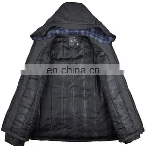 Stylish Mens Spring Thin Paded Hooded Waterproof Long Jean Jacket thumbnail-2