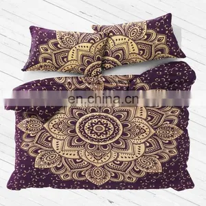 Queen Size Indian Traditional Bohemian Bedding Mandala Duvet thumbnail-4