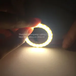 2018 New Professional Lighting 9v 3w Plastic Camping Protable Flat Round COB LED Torch Flashlight With Machine Tool Work thumbnail-4