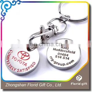 China Cheap Custom Personalized Shopping Trolley Coin Keychain thumbnail-6