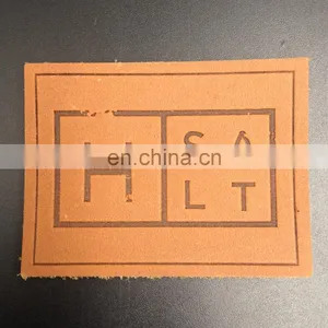 Custom Brown Jeans pu Label Embossed Leather Patch thumbnail-3