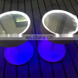 2017 Hot Sale Round Metal Standing Led Dressing Table Mirror Lights thumbnail-1