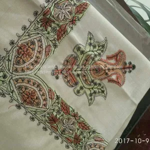 Arab Wool Embroidery Scarf / Arab Scarf / Arab Wool Acrylic Embroidery Scarf / Muslim Hijab Scarf thumbnail-2