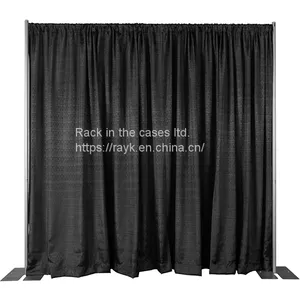 2019 Black Backdrop Pipe and Drape for Exhibition thumbnail-5