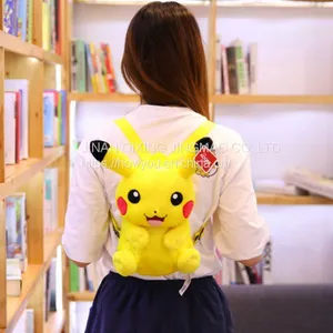 Pikachu Backpack Cartoon Plush Children's Bag Cute Adult Backpack thumbnail-4