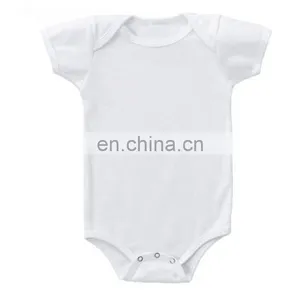 Hot Sales Cheap High Quality Short Sleeve Blank Baby Rompers thumbnail-1