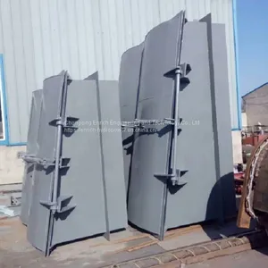 Fiber Glass Flap Electric Cast Casting FRP Penstock Sluice Gate Valve Water Gate Pipe Gate Use in River Course thumbnail-2