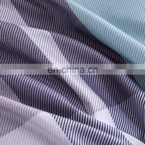 Comforter Set Microfiber Luxury Comforter Plaid Pattern Set Bedding,Bed Sheet And Comforter Set# thumbnail-5