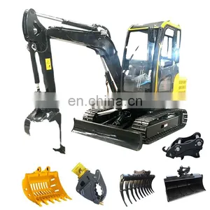 CE/EPA China Cheap Mini Excavator 1 Ton Price With Bucket for Sale FREE SHIPPING!!! thumbnail-2