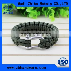 Wholesale Customer Cheap Escape Nylon Mountaineering Bracelet With Whistle thumbnail-3