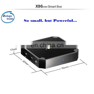 Modern 1G 2G 8G 16G Ultra HD X96 Mini Smart Televisor Remote Control Amlogic Android Satellite TV Box Receiver thumbnail-6