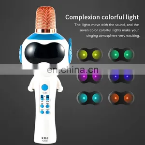Sing Songs In Portable Wireless Microphone Factory Wholesale 2020 New Arrival Variable Voice Studio Microphone Karaoke thumbnail-3