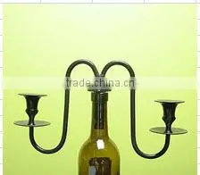 Wine Bottle Pattern Candlestick Candelabra thumbnail-1