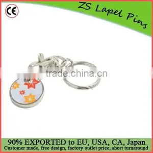 Custom Very Nice Gift Quality Trolley Coin Keyring thumbnail-1