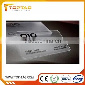Standard Transparent Card With Embosing Number / Picture / Logo thumbnail-5