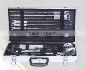 22pcs Stainless Steel Barbeque Tools Set With Alum Case thumbnail-1