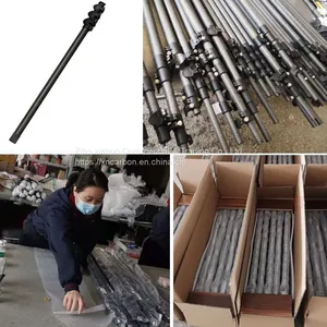 XN China Made Quick Lock Extension Pole Carbon Fiber Telescoping Pole 9ft to 65ft thumbnail-2