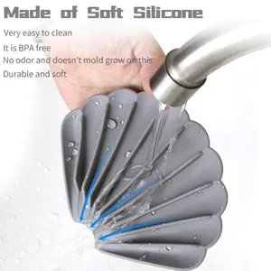 Silicone Soap Holder Shell Soap Dish Soap Dish Shell Soap Tray Soap Dish thumbnail-1