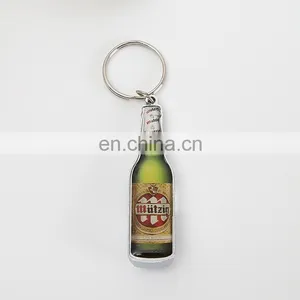 Customization Epoxy Metal Beer Bottle Opener With Keychain thumbnail-2
