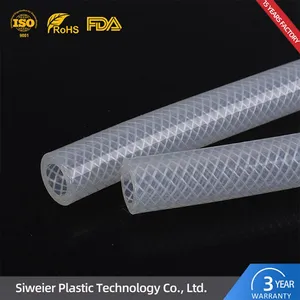 High Pressure Silicone Reticulated Vacuum Hose Braid Reinforced Silicone Tubing thumbnail-1