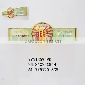 Beer Vintage Embossed LED Tin Sign for Wall Decor, Factory Metal Wall Plaque thumbnail-1