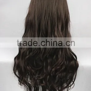 High Quality 65cm Medium Long Curly NO.6 ORIGINAL SOUNDTRACK Wig Inukashi Dark Brown Wig Synthetic Anime Wig Cosplay Hair Wigs thumbnail-5