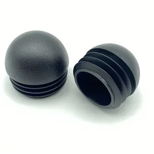 Round Spherical Black Furniture Finishing Dome Shaped Plug Domed Internal Chair Feet Tips thumbnail-1