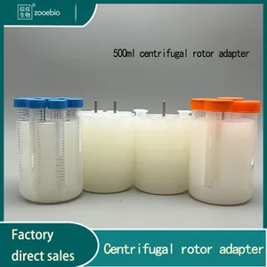 Centrifuge Adapter 500ml to 50ml 15ml 10ml 5ml Sleeve, 4x500ml Horizontal Rotor Converter thumbnail-1
