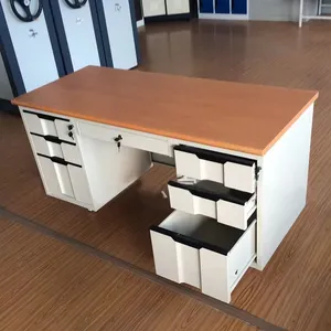 Modern Steel Office Desk Office Metal Computer Table thumbnail-4