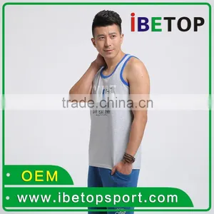 OEM Service Customize Wholesales Cheap Price Sport Vest Singlet thumbnail-5