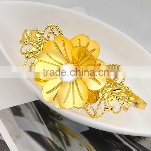 Flower Pearl Ladies Model Women Hand Palm Bracelet thumbnail-4