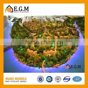 Miniature Scale Town House Model With Led Light thumbnail-1