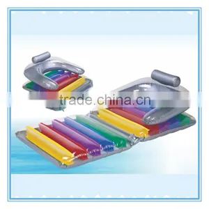 Inflatable Foldable Beach Mattress With Pillow, Water Float Air Mats thumbnail-1