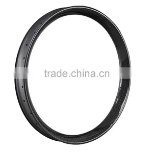 2015 New Carbon Fatbike Rims 12K/UD 65mm Fat Bike Rim 26er Tubeless Carbon Fat Bikes Rimset FW65 thumbnail-4