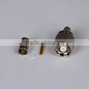 TNC Male Connector Crimp/Solder Attachment For RG58, LMR-195 Cable thumbnail-1
