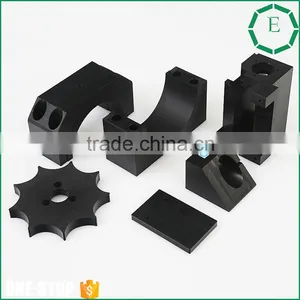 Custom Cheap Black ERTALON66 Polyamide Cnc Precision Drilling Sheet Block Parts thumbnail-6