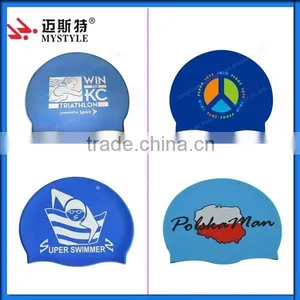 Factory Customized Adult Waterproof Swim Cap 100% thumbnail-2