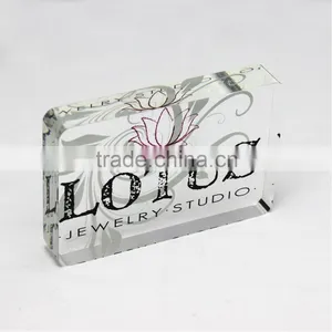 Acrylic Logo Block Custom Silk Printing Cheap Items to Sell thumbnail-1