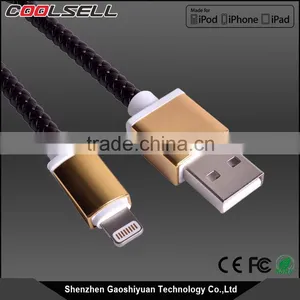 Fast Charge 8 Pin PU Leather Usb Mfi Cable for Iphone 6 Usb Cable for IPhone 6 MFi Cable thumbnail-4