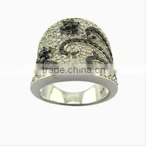 Fashion Factory Direct Silver Men Ring/plating Rhodium Ring thumbnail-1