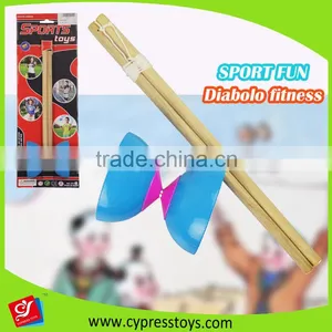 Kids Educational Play Game Wooden Handle Diabolo thumbnail-2
