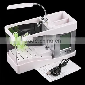 Desktop Usb Mini Fish Tank Aquarium With Running Water thumbnail-5
