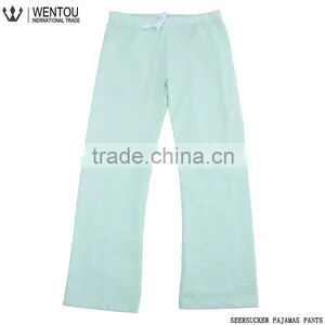 New Arrival Charmeuse Stripe Seersucker Pajama Pants thumbnail-5