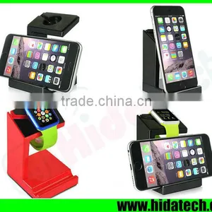 2 in 1phone Holder for Iphone 6 5s 5c 4s Mobile Phone Holder for Apple Watch 38mm 42mm Charging thumbnail-6