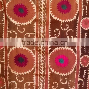 Multicolor Hand Embroidered Authentic Uzbekistan Suzani Bed Covers Suzani Throws thumbnail-2