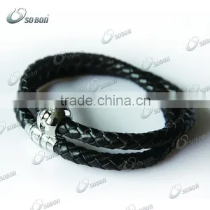 Hot Sale Custom Leather Bracelet With Magnetic Clasp thumbnail-1