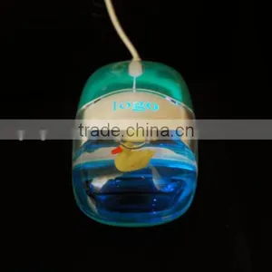 New Computer USB Wired Gift Liquid Aqua Mouse With Light-up Logo thumbnail-4
