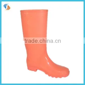 Women Plain Knee Hight PVC Boots thumbnail-1