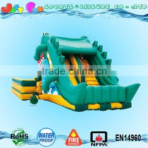 Air Bouncer and Inflatable Slide, Crocodile Inflatable Trampoline for Children thumbnail-2